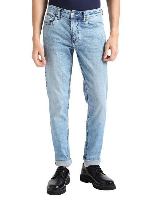 calvin klein jeans light blue skinny fit jeans