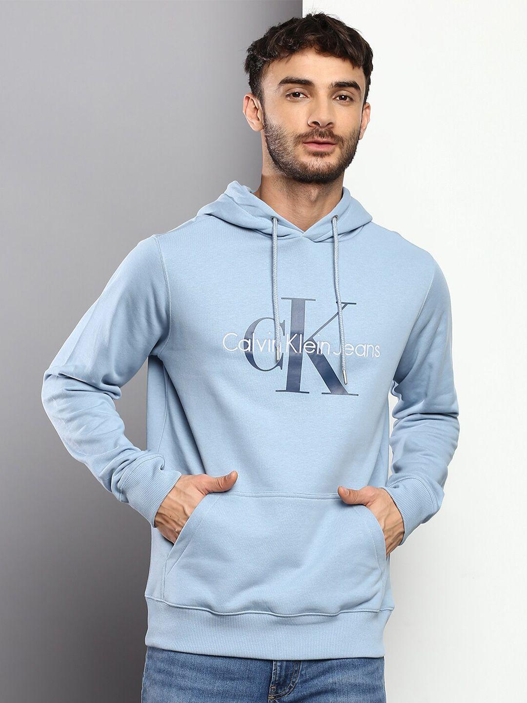 calvin klein jeans men hooded cotton sweatshirt