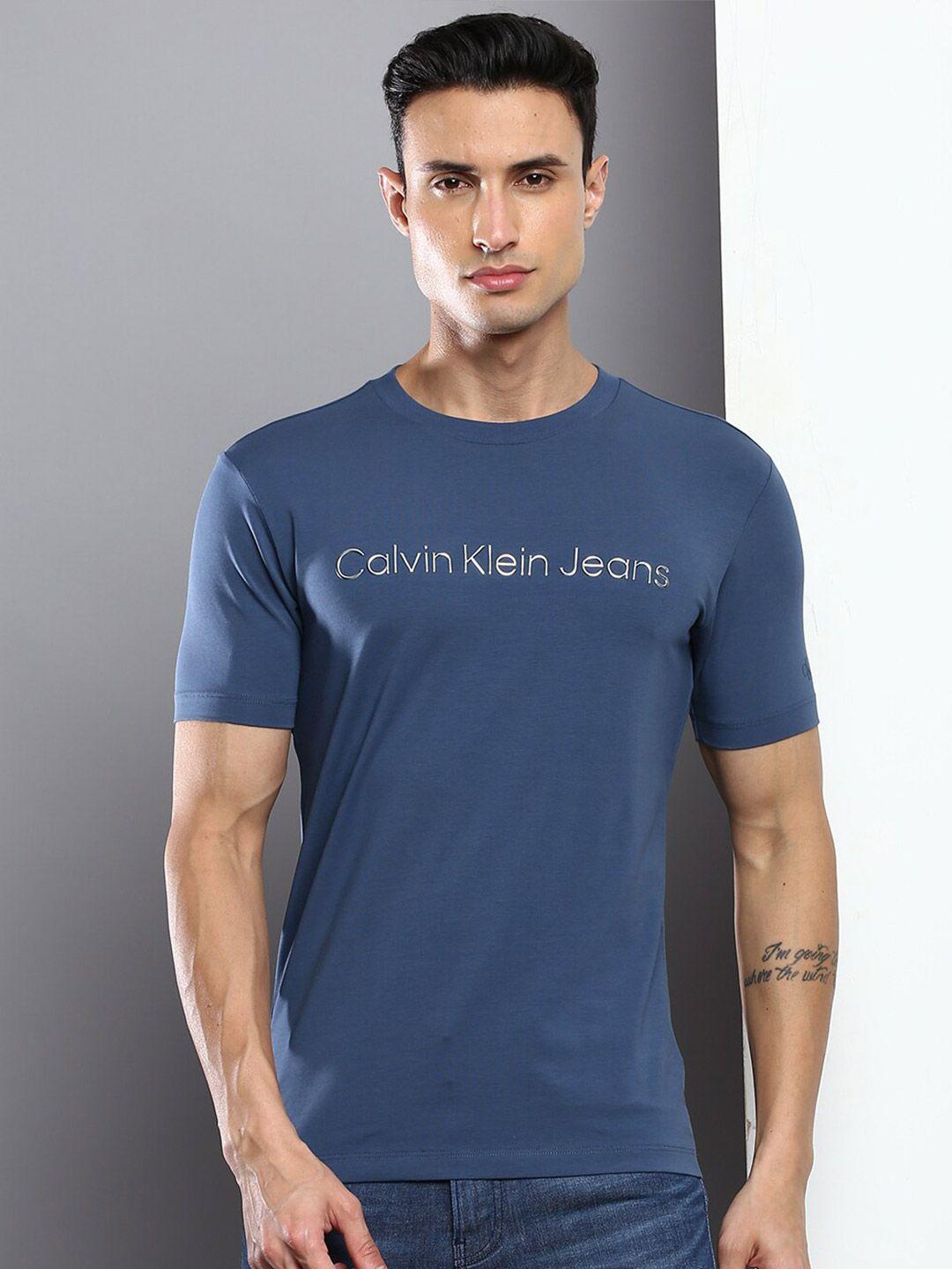 calvin klein jeans men typography printed t-shirt