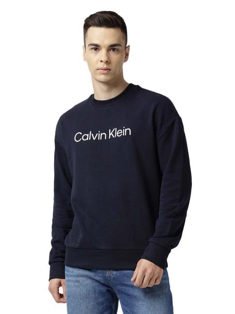 calvin klein jeans night sky logo comfort fit sweatshirt