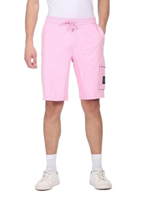 calvin klein jeans pink cotton regular fit shorts