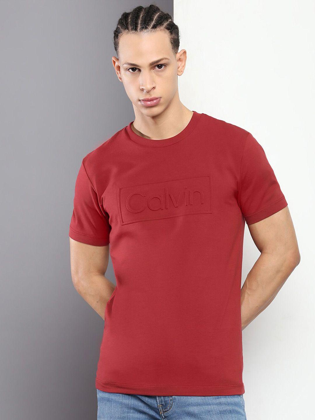 calvin klein jeans round neck short sleeve slim fit t-shirt
