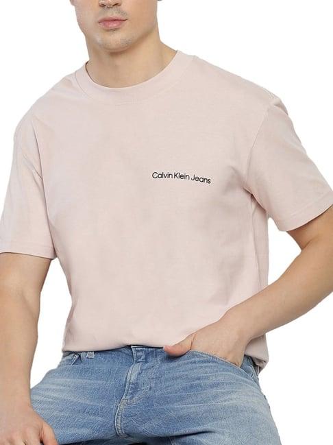 calvin klein jeans sepia rose regular fit t-shirts