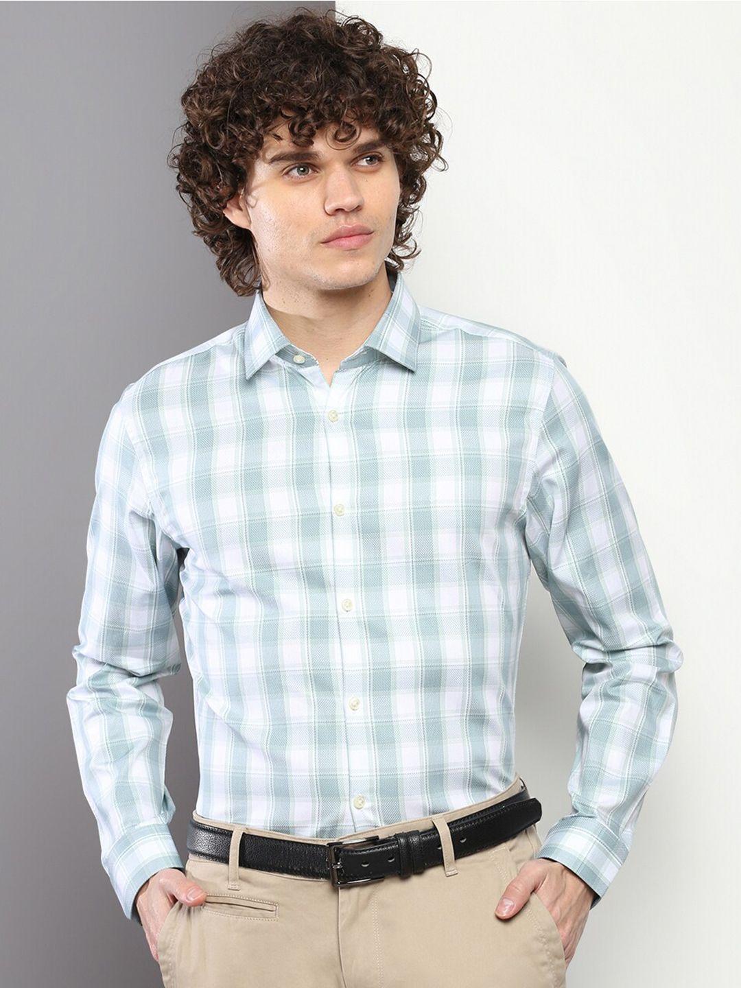calvin klein jeans slim fit gingham checked pure cotton shirt