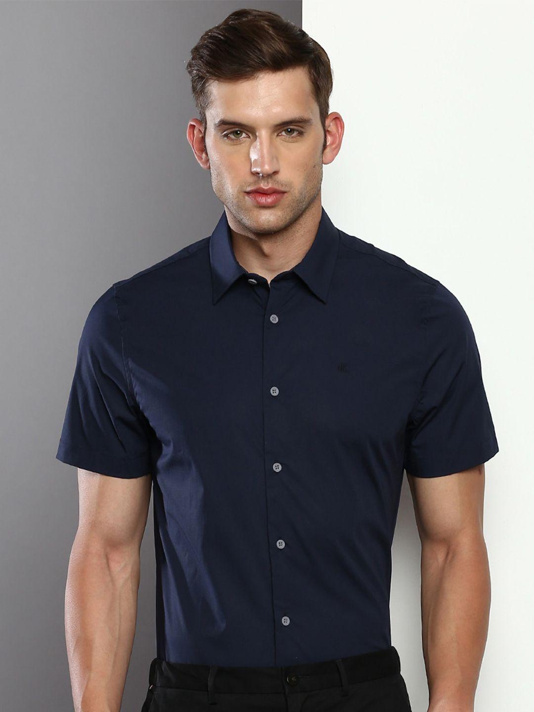 calvin klein jeans slim fit spread collar formal shirt