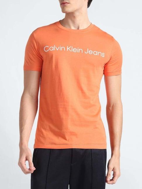 calvin klein jeans summer squash cotton slim fit t-shirt