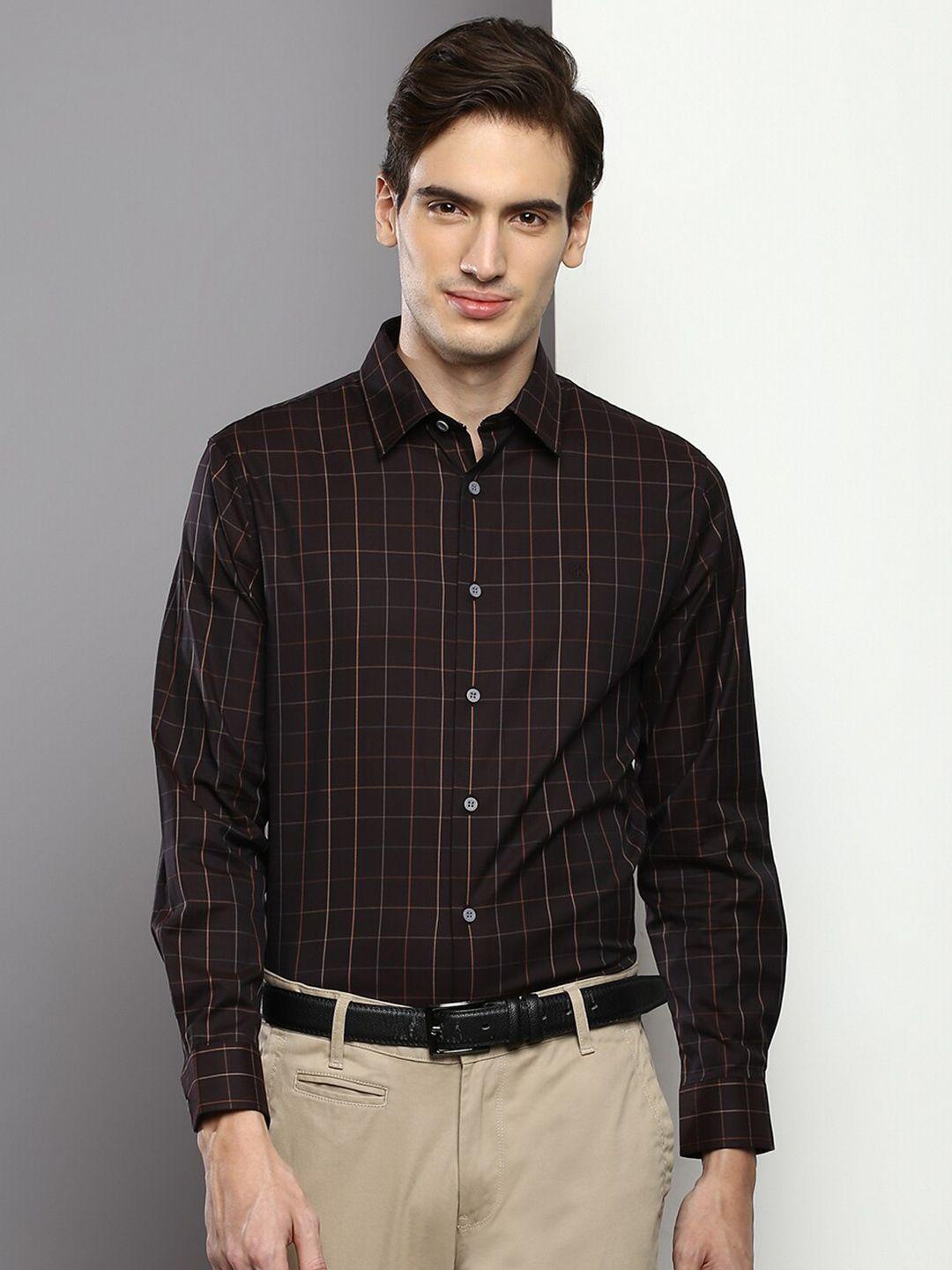 calvin klein jeans tartan checked cotton formal shirt