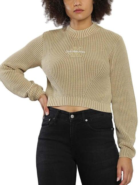 calvin klein jeans travertine self regular fit sweater