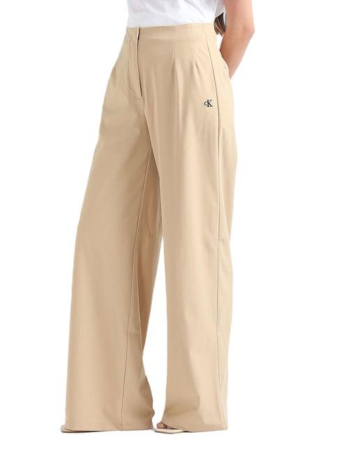 calvin klein jeans warm sand relaxed fit trousers