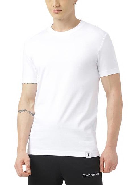 calvin klein jeans white regular fit t-shirt