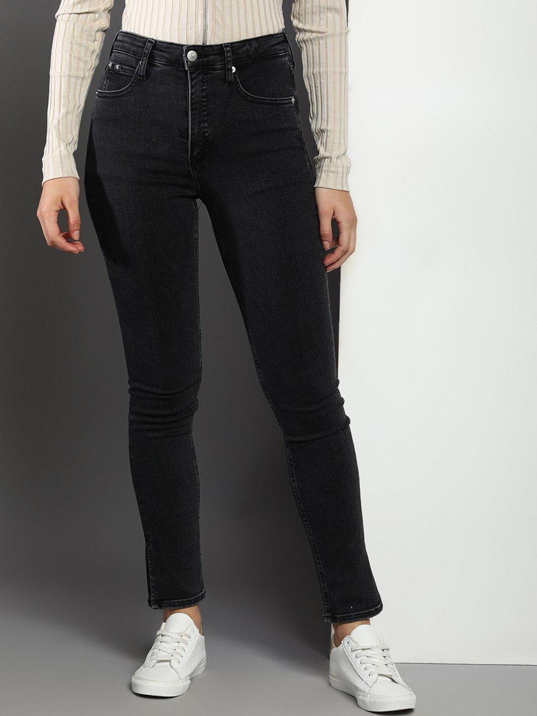 calvin klein jeans women skinny fit high-rise jeans