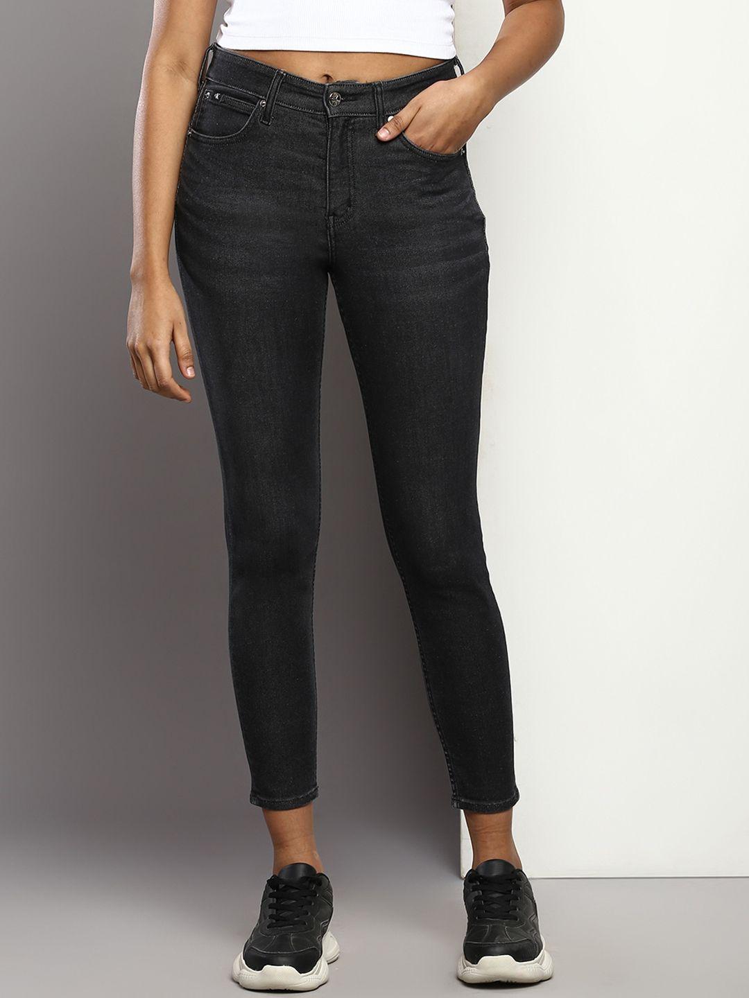calvin klein jeans women skinny fit high-rise jeans