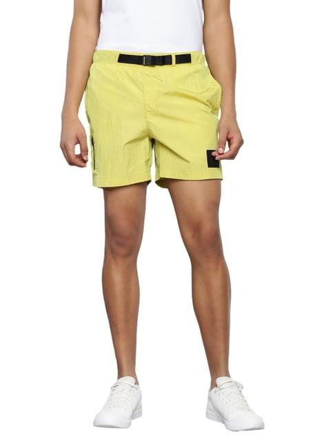 calvin klein lime regular fit shorts