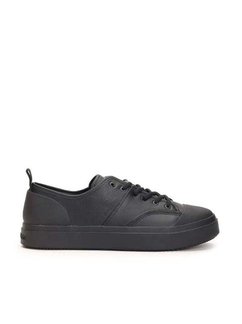 calvin klein men's black casual sneakers