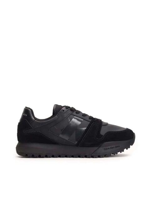 calvin klein men's black casual sneakers