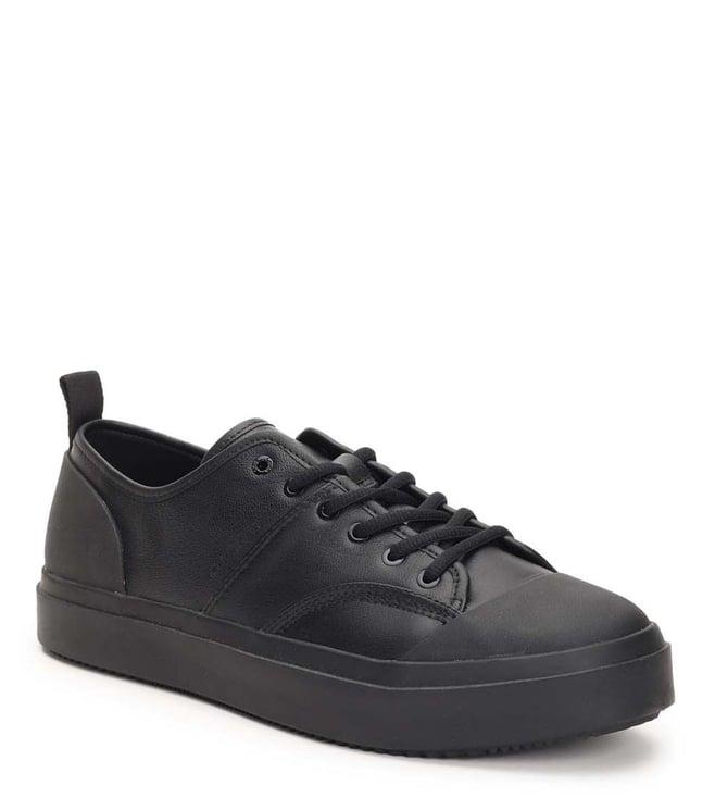 calvin klein men's black sneakers