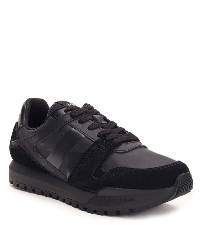 calvin klein men's black sneakers