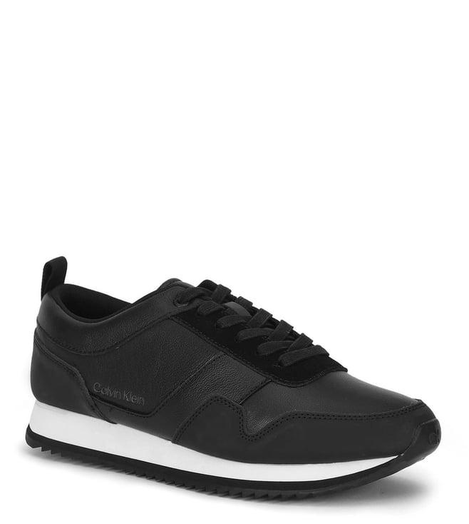 calvin klein men's black sneakers