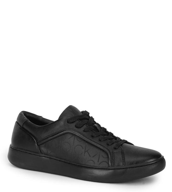 calvin klein men's black sneakers