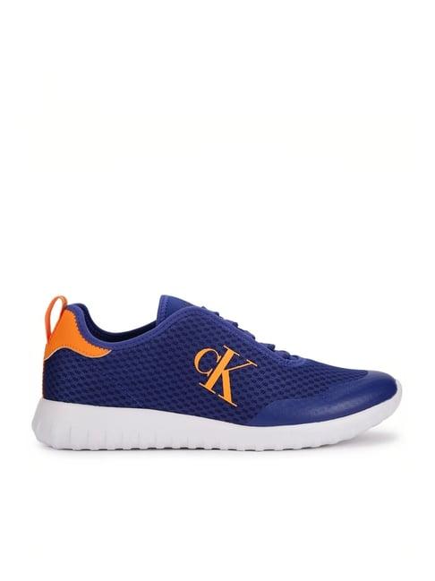 calvin klein men's blue sneakers