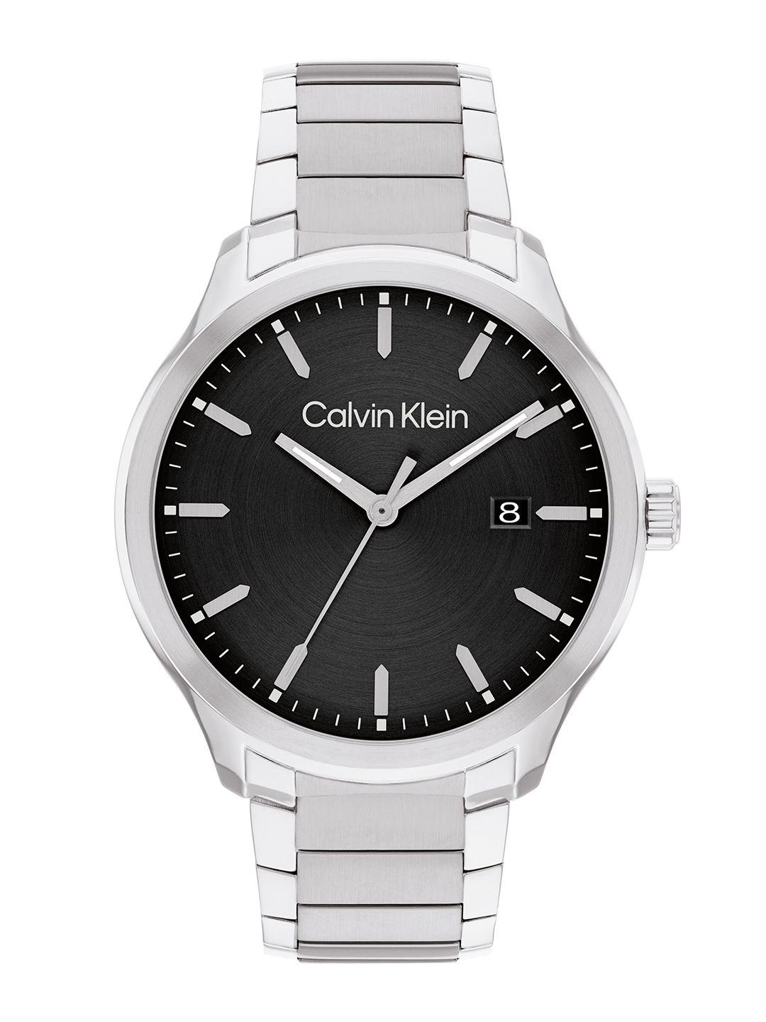 calvin klein men define stainless steel bracelet style analogue watch 25200348