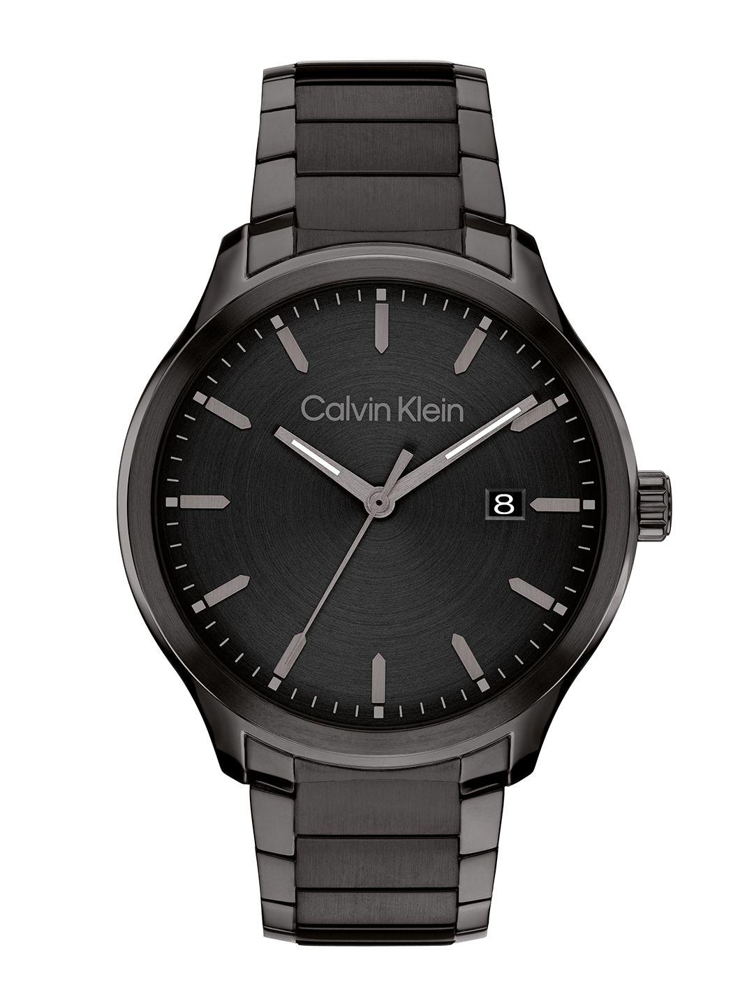 calvin klein men define stainless steel bracelet style analogue watch 25200351