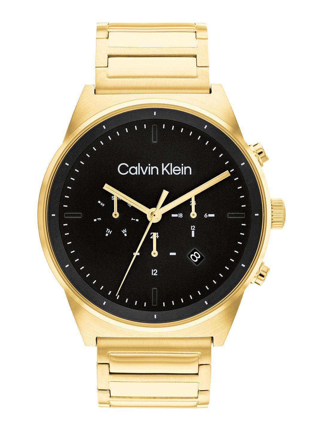 calvin klein men impressive bracelet style analogue multi function watch 25200294