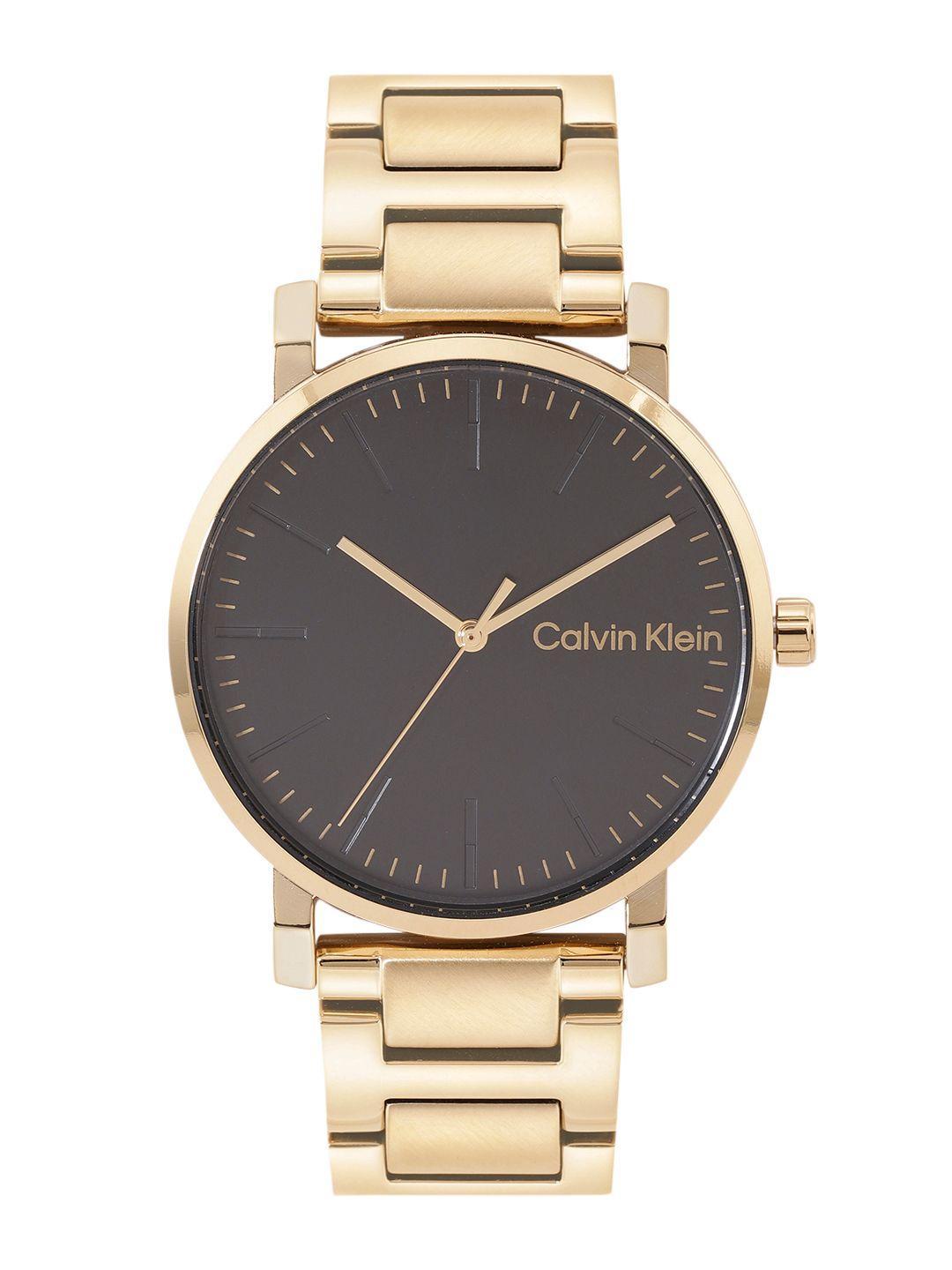 calvin klein men slate quartz analogue watch 25200257