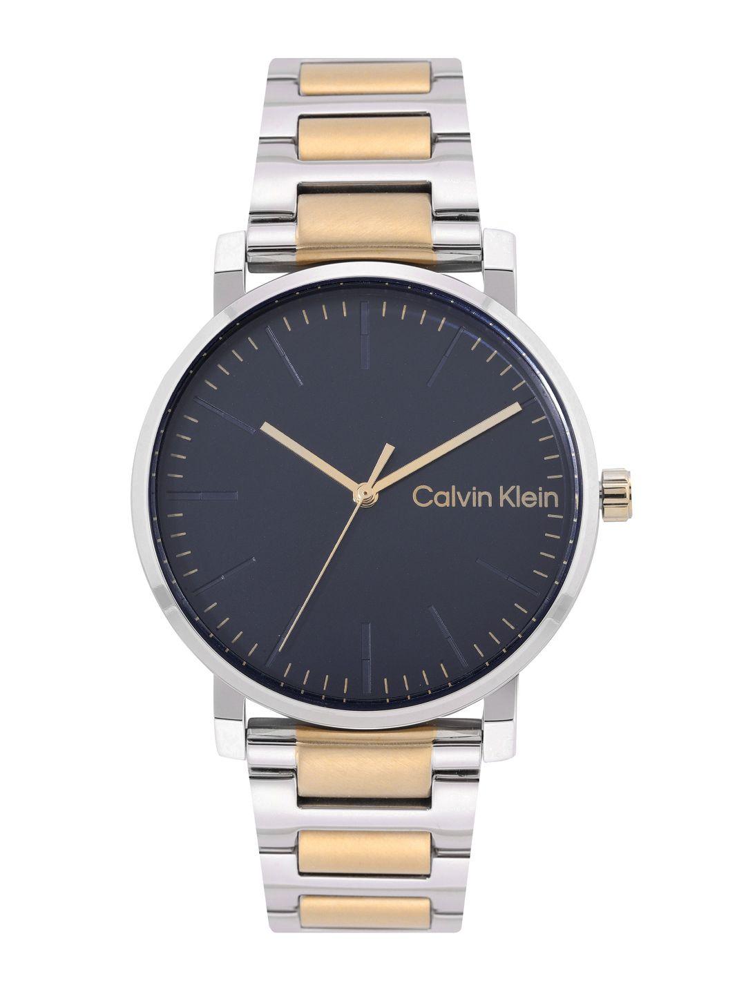 calvin klein men slate quartz analogue watch 25200258