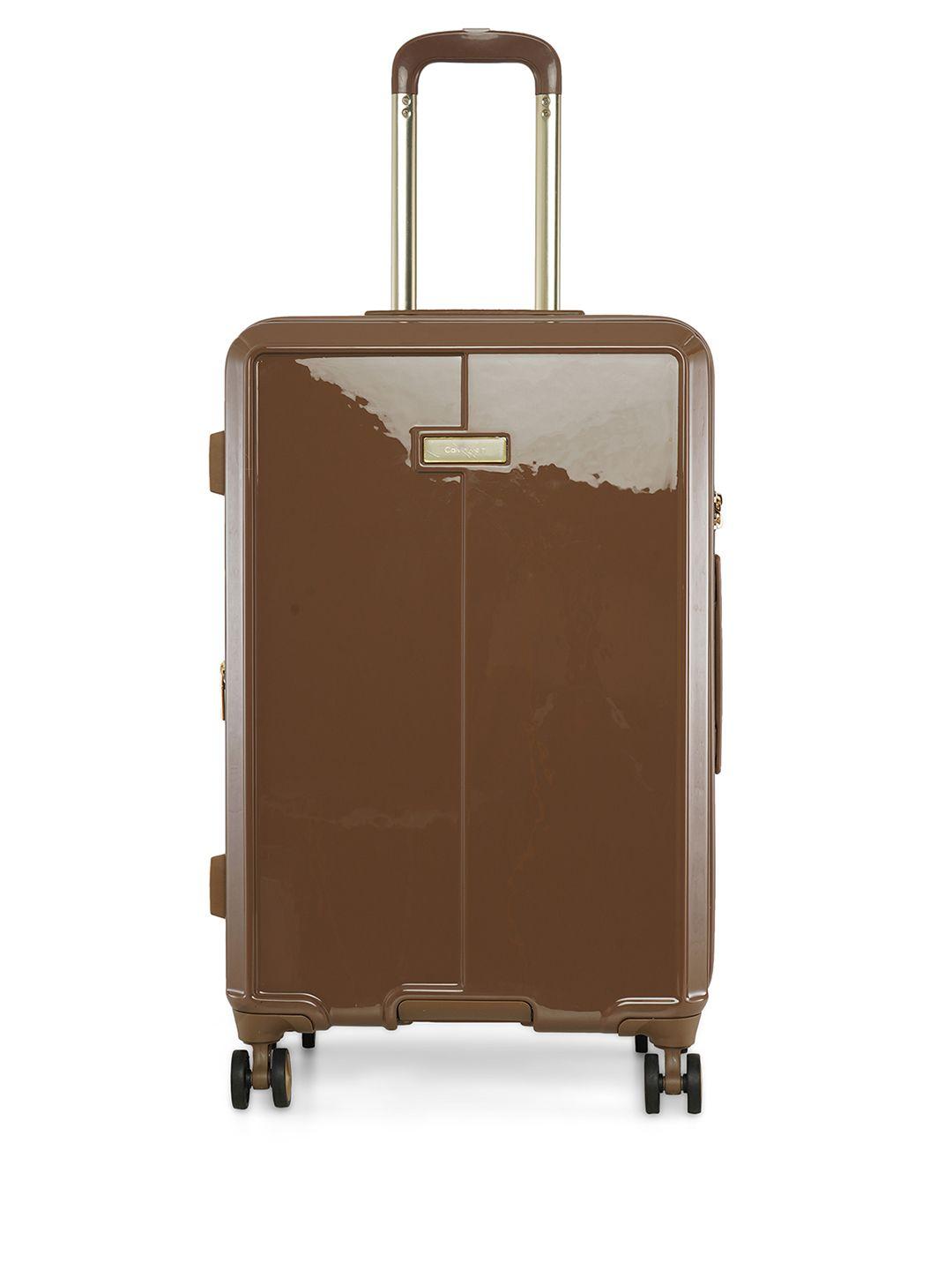 calvin klein physique range otter color hard case abs/pc film medium size luggage