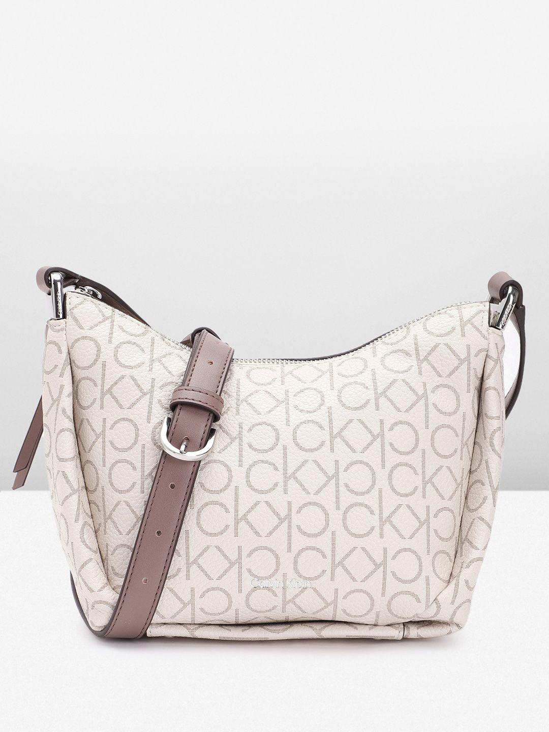 calvin klein printed sling bag