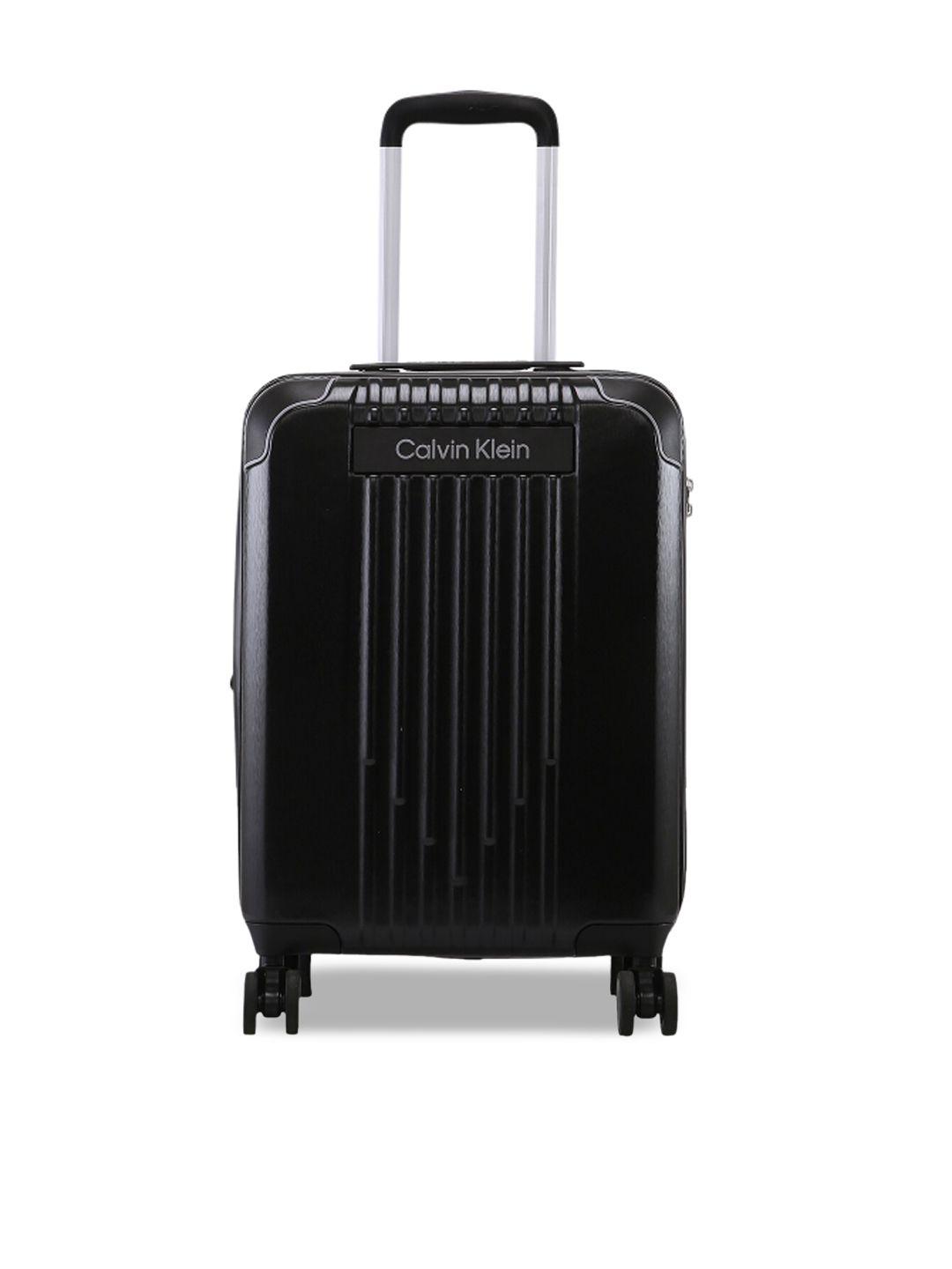 calvin klein reliant 100% polycarbonate material hard 20" cabin size trolley