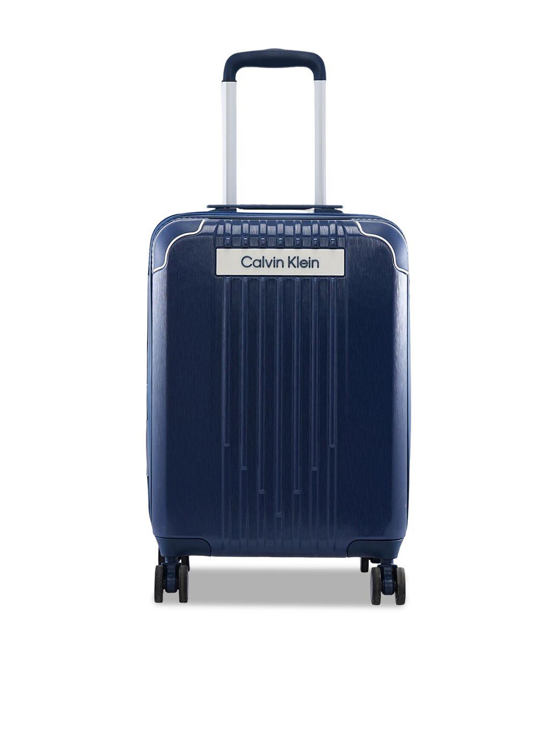 calvin klein reliant 100% polycarbonate material hard 20" cabin size trolley