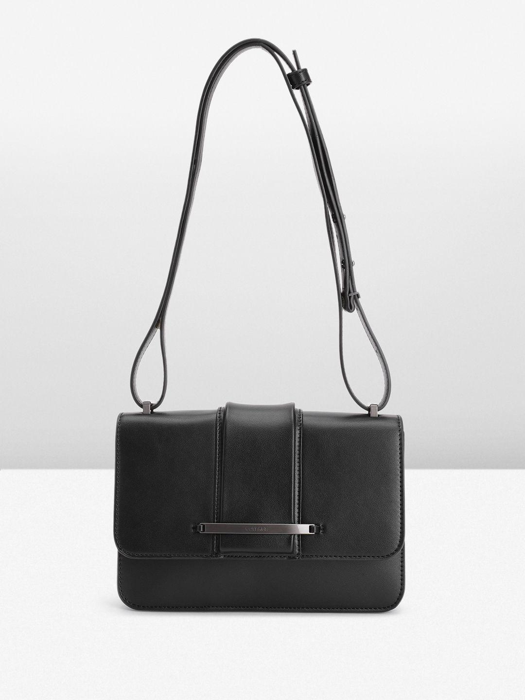 calvin klein structured satchel