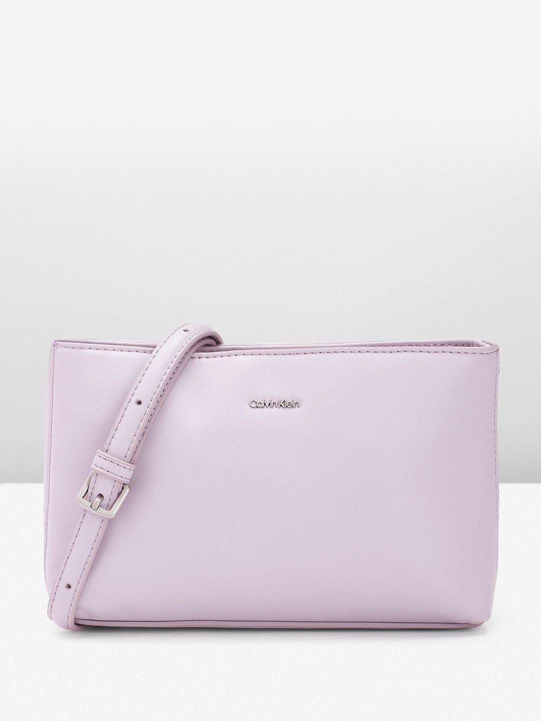 calvin klein structured sling bag