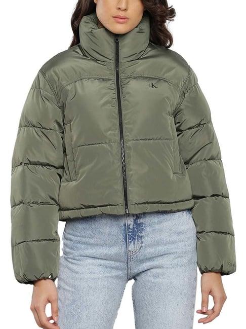 calvin klein thyme quilted relaxed fit puffer jacket