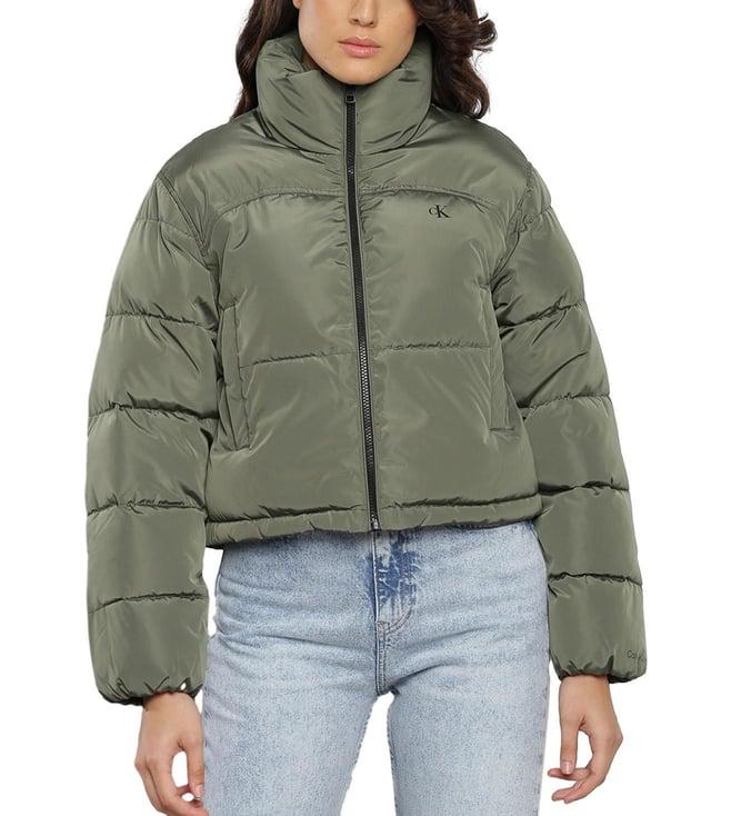 calvin klein thyme quilted relaxed fit puffer jacket