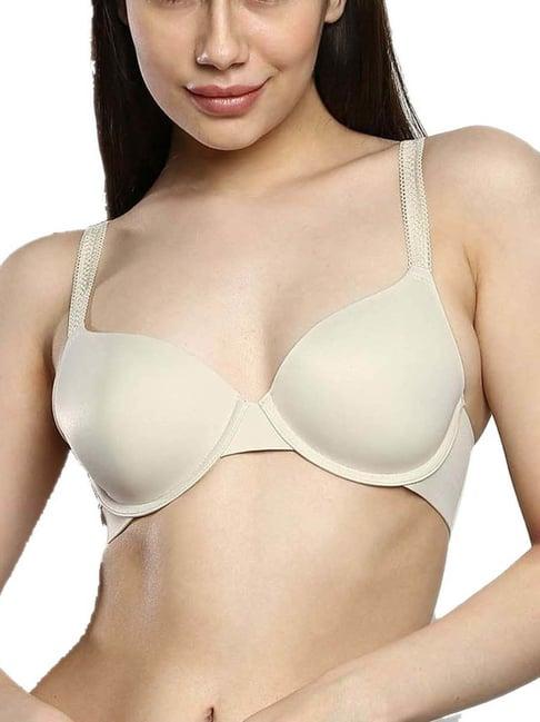 calvin klein underwear beige regular fit bra