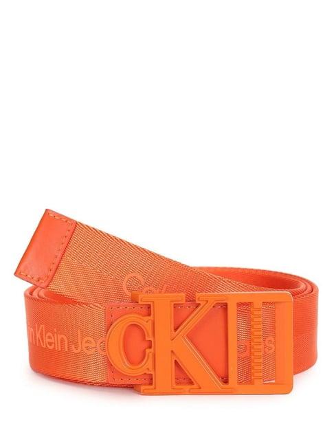 calvin klein vibrant orange waist belt