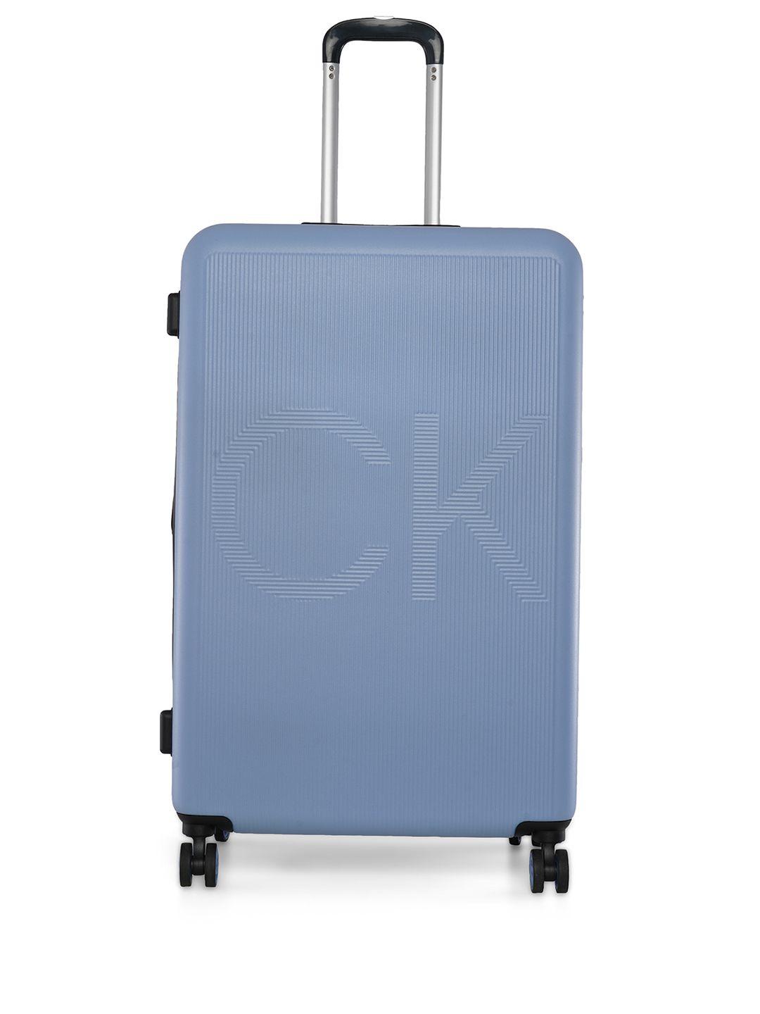 calvin klein vision range forever blue color hard case abs large size luggage