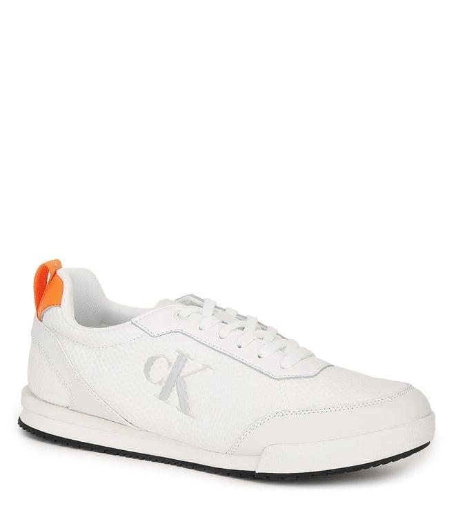 calvin klein white mens sneakers