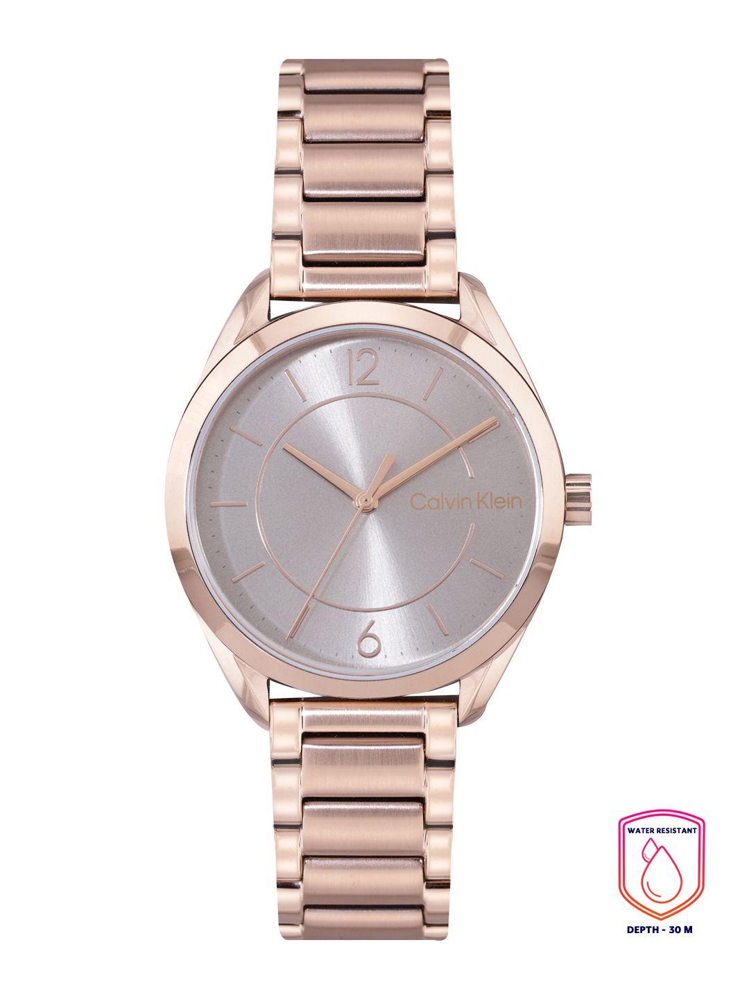 calvin klein women essentials analogue watch 25200191