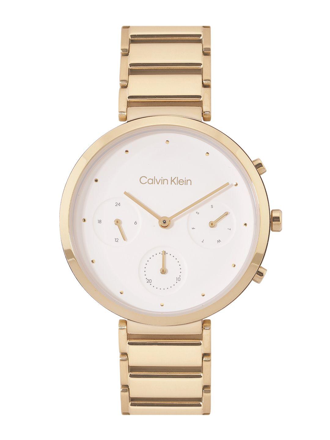 calvin klein women minimalistic analogue watch 25200284