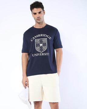 cambridge relaxed fit graphic crew-neck t-shirt