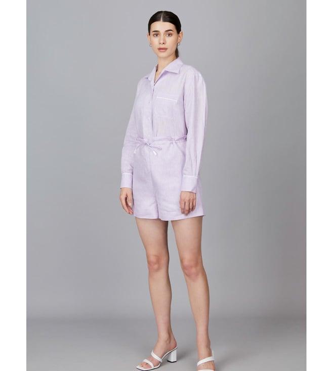 camessi collections blue the essential linen shirt with shorts