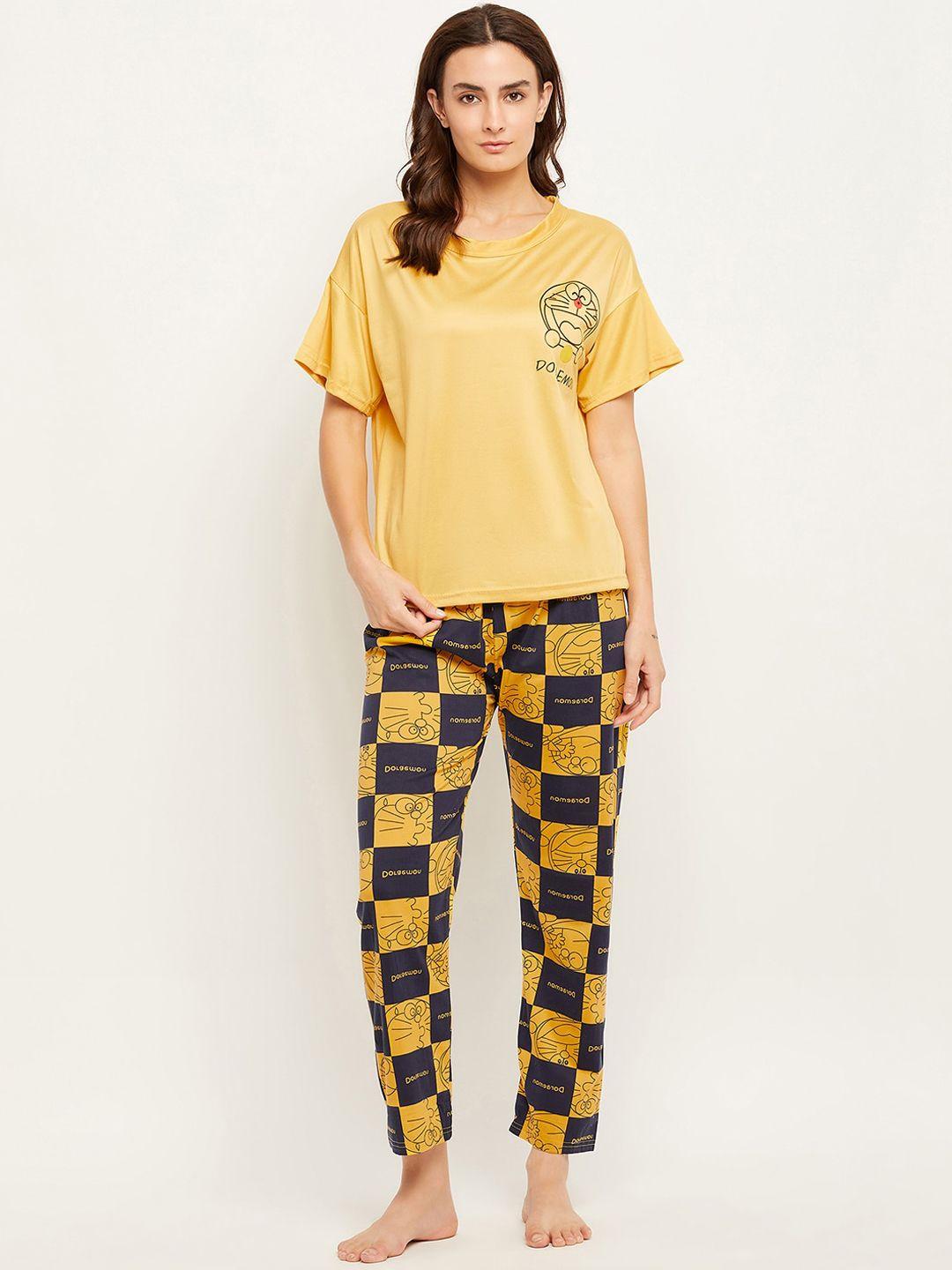 camey--doraemon-printed-t-shirt-with-pyjamas
