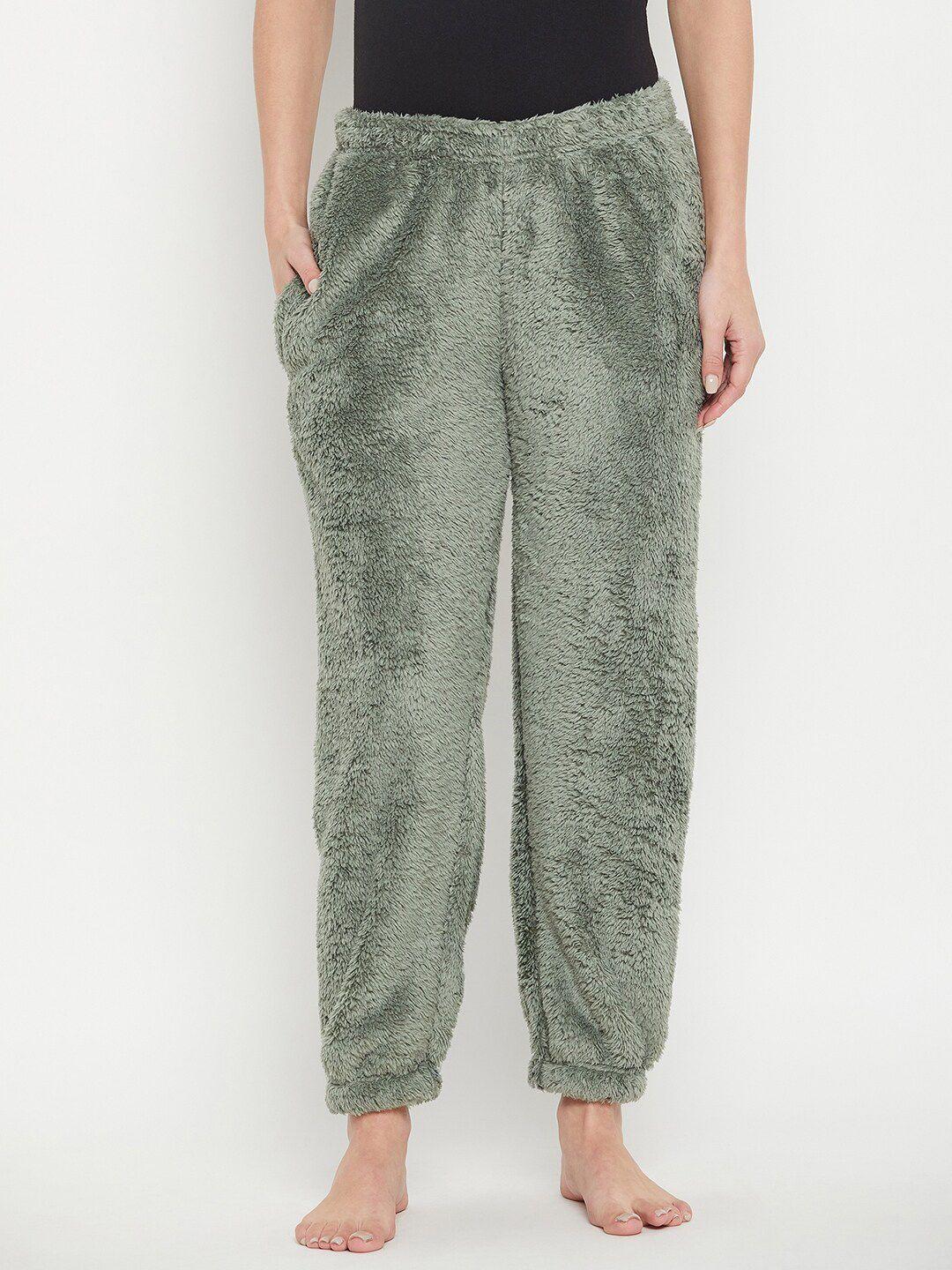 camey mid rise relaxed-fit woolen lounge joggers