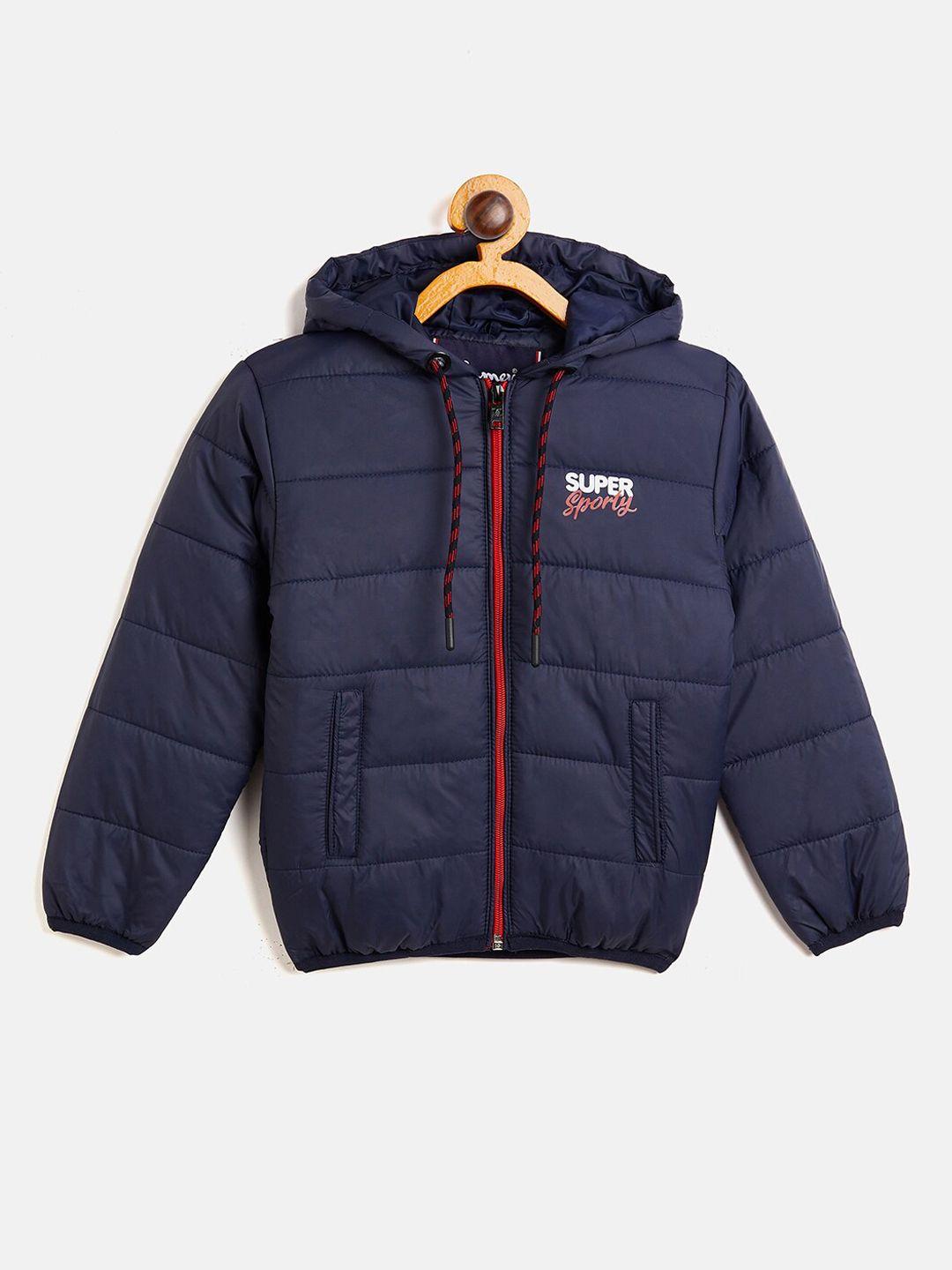 camey boys navy blue lightweight padded regular fit jacket