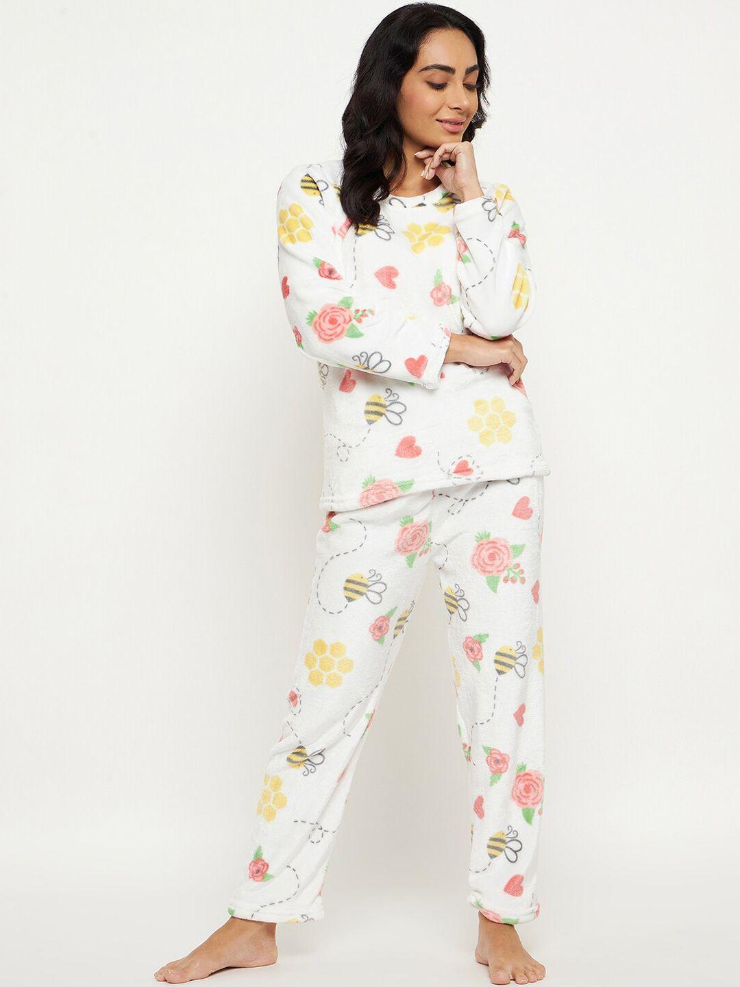 camey floral printed night suit