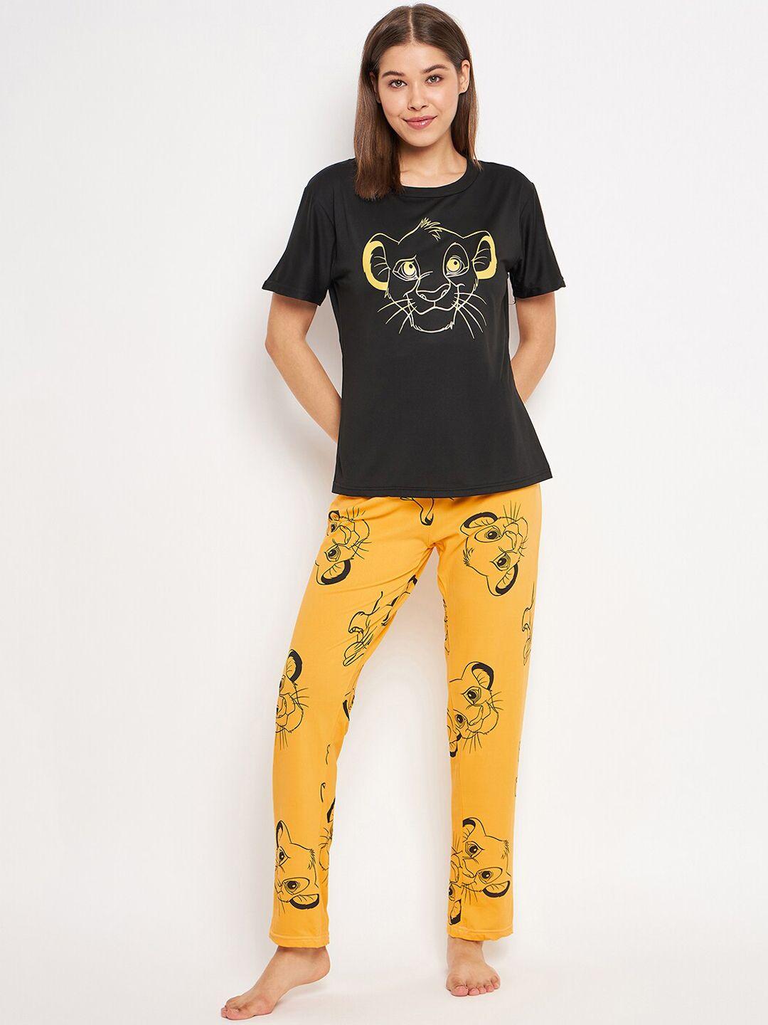 camey lion king printed night suit
